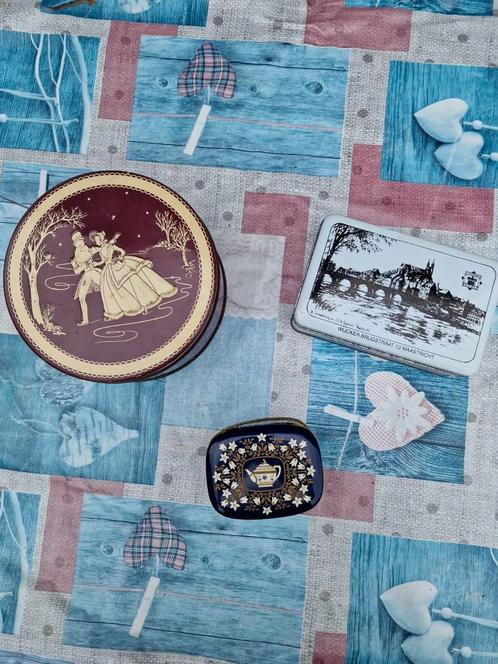 Vintage Blikken Drie Stuks, Antiek en Kunst, Curiosa en Brocante, Ophalen of Verzenden