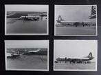 4 foto's van een KLM Lockheed Electra uit 1967 (F983), Ophalen of Verzenden, Gebruikt, Kaart, Foto of Prent