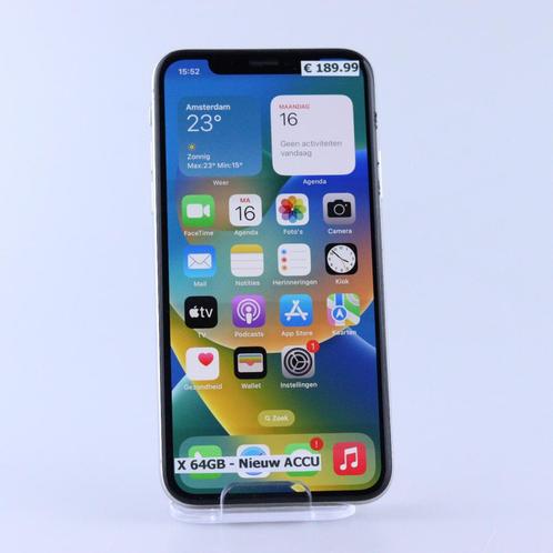 iPhone X 64GB Wit, Telecommunicatie, Mobiele telefoons | Apple iPhone, Zo goed als nieuw
