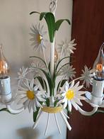 Oude Franse Brocante Margriet Luster lamp kroonluchter, Ophalen of Verzenden