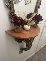 Spiegel met Marmer Plank, Huis en Inrichting, Woonaccessoires | Spiegels, Minder dan 50 cm, Ophalen of Verzenden, Zo goed als nieuw