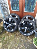 4 x aluminium 5 x 114,3 Audi met banden tires, Volvo, Verzenden