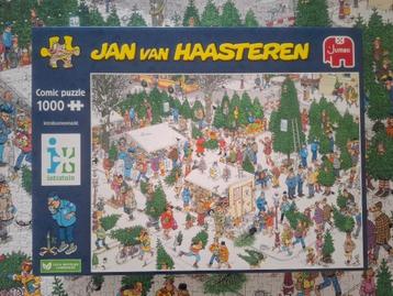 Jan van haasteren puzzel, 1000 stukjes, kerstbomenmarkt beschikbaar voor biedingen
