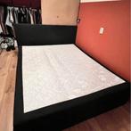 Tweepersoons boxspring 160x200cm, Huis en Inrichting, Ophalen, Zwart, Tweepersoons, Zo goed als nieuw