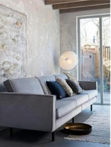 Be Pure Rodeo Bank Grijs Velvet 3-persoons beschikbaar voor biedingen