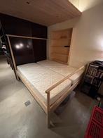 Ikea Gjöra bed - Houten frame plus lattenbodems, Huis en Inrichting, Ophalen, Gebruikt, Beige, Tweepersoons