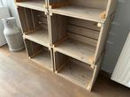 4 mooie Houten Kratjes, Ophalen, Gebruikt