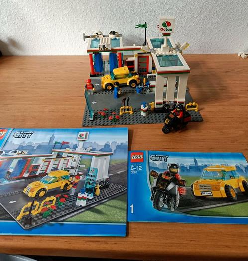 Lego City 7993 Octan tankstation met wasstraat, Kinderen en Baby's, Speelgoed | Duplo en Lego, Gebruikt, Lego, Complete set, Ophalen of Verzenden