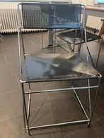 6 Niels Jørgen Haugesen X-line stoelen, Gebruikt, Zwart, Ophalen of Verzenden, Metaal