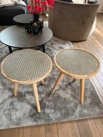 By Boo Bijzettafels/koffietafels 2 stuks 50x40, Huis en Inrichting, Tafels | Bijzettafels, 45 tot 60 cm, Minder dan 55 cm, Rond