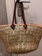 Mooie handgemaakte met leren handvatten tas, Ophalen, Zo goed als nieuw, Minder dan 35 cm