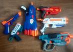 Set van 6 nerf geweren, veiligheidsbrillen en pijltjes., Ophalen of Verzenden, Zo goed als nieuw
