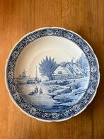 Boch Belgium groot Delfts Blauw wandbord winters tafreel, Ophalen of Verzenden