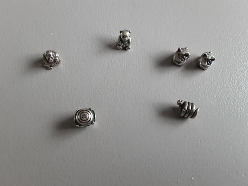 Zilveren Pandora bedels, Sieraden, Tassen en Uiterlijk, Bedels, Zo goed als nieuw, Pandora, Zilver, 4 bedels of meer, Ophalen of Verzenden