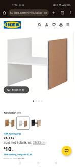 IKEA Kallax Inzet - Wit - 33x33cm - 2 stuks, Huis en Inrichting, Kasten | Boekenkasten, Minder dan 50 cm, Ophalen of Verzenden