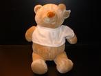 TIAMO BEER BRUNO THE BEAR VELOURS BEIGE MET WIT, Verzenden, Nieuw, Overige typen