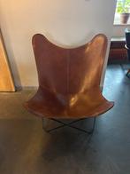 Prachtige Lood5 Vlinderstoel, Ophalen, Gebruikt, Bruin, Leer