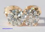 14 kt gouden oorbellen met 0.78 ct diamant natuurlijk, Katwijk, Juwelina, Nieuw, Ophalen of Verzenden
