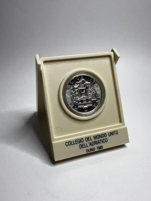 Lire 500 Collegio del Mondo Unito dell'Adriatico Duino 1985, Postzegels en Munten, Munten | Europa | Niet-Euromunten, Italië, Zilver