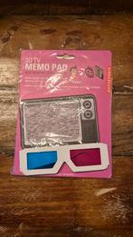 3 d kladblok met bril, Ophalen of Verzenden, Nieuw