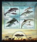 togo 2013 pf blok dolfijnen dolphins zeeleven zeezoogdieren, Ophalen of Verzenden, Postfris, Dier of Natuur