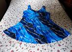 Blauwe zwem jurk met los zwart broekje Maat XXL, Kleding | Dames, Badmode en Zwemkleding, Verzenden, Gedragen, Blauw, Badpak