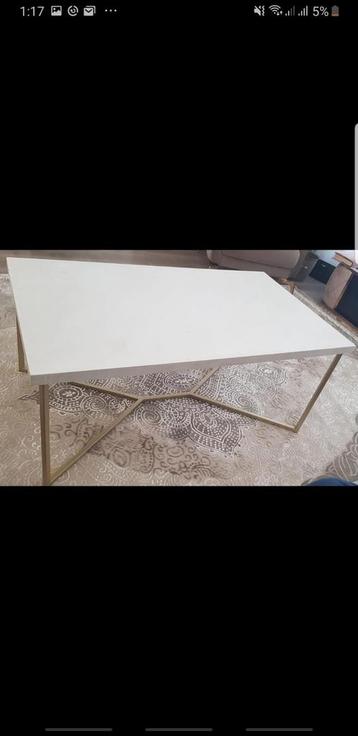 Wit Salon tafel 60x100cm
