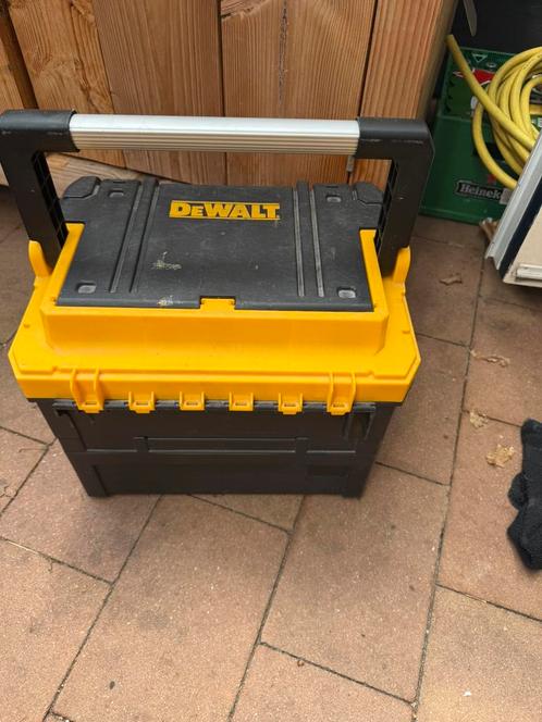 Dewalt schroefmachine  gereedschapskist en  organizer tstak, Doe-het-zelf en Verbouw, Gereedschapskisten, Zo goed als nieuw, Ophalen of Verzenden