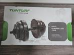 Tunturi vinyl dumbbellset 15kg, Ophalen of Verzenden, Nieuw, Armen, Dumbbell