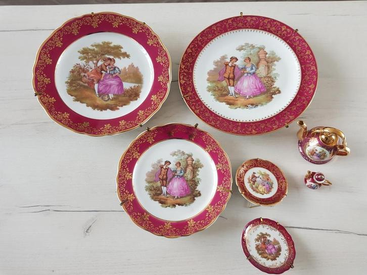 Limoges servies GEMERKT, Antiek en Kunst, Antiek | Servies compleet, Ophalen of Verzenden
