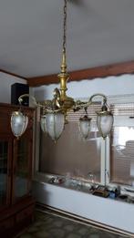 Te koop: hanglamp, Huis en Inrichting, Lampen | Hanglampen, Gebruikt, Glas, Ophalen, 75 cm of meer