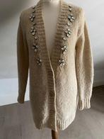 Ermanno Scervino vest beige met strass stenen, Ophalen of Verzenden, Zo goed als nieuw, Maat 38/40 (M), Beige