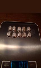 Atlantis Mint Zilver Baartjes - Skull & Bones (5x10g), Postzegels en Munten, Ophalen of Verzenden