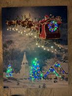 Canvas schilderij met lampjes, Diversen, Kerst, Ophalen of Verzenden