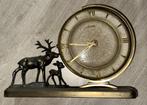 Lancaster schouw klok met edelhert en Bambi beeldjes messing, Ophalen