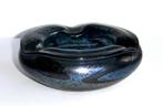 Art glass met hand gemaakte glazen asbak, gesigneerd., Ophalen of Verzenden