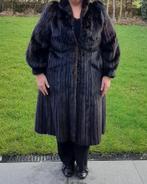 Lange nerts / vison bontmantel (44-46), Kleding | Dames, Ophalen of Verzenden, Gedragen, Maat 46/48 (XL) of groter, Bruin