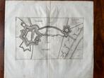 Antieke vestingkaart Steenbergen – Merian ca. 1660, Antiek en Kunst, Ophalen of Verzenden