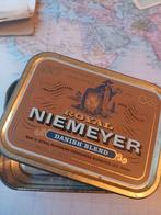 Vintage Royal Niemeyer Pijptabak Blik, Ophalen of Verzenden, Gebruikt, Tabaksdoos of Verpakking