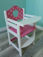 Leuke roze poppenkinderstoel, Kinderen en Baby's, Speelgoed | Poppen, Ophalen, Zo goed als nieuw, Babypop