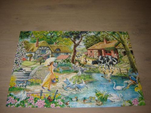 Puzzel HOP SUMMER STROLL 1000 st. !!, Hobby en Vrije tijd, Denksport en Puzzels, Zo goed als nieuw, Legpuzzel, 500 t/m 1500 stukjes