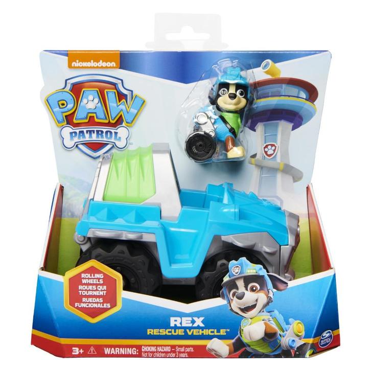 Paw Patrol: Basic Vehicle: Rex, Kinderen en Baby's, Speelgoed | Speelgoedvoertuigen, Nieuw, Ophalen of Verzenden