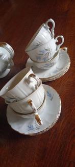 Antiek Jebonro theeservies, 11 kop en 12 schotels, suikerpot, Ophalen of Verzenden