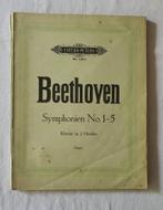 Pianoboek Beethoven Symphonien No. 1 - 5, Ophalen of Verzenden, Gebruikt, Klassiek, Piano
