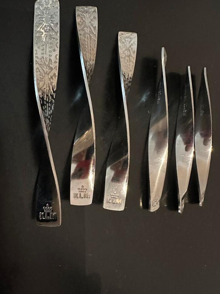 Design Marcel Wanders Klm Roerstaafjes, Antiek en Kunst, Antiek | Bestek, Ophalen of Verzenden