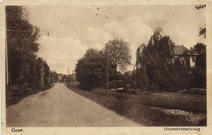 Goor. - Diepenheimscheweg - B-keus - 1922 gelopen, Verzamelen, Ansichtkaarten | Nederland, Ongelopen, Noord-Brabant, Voor 1920