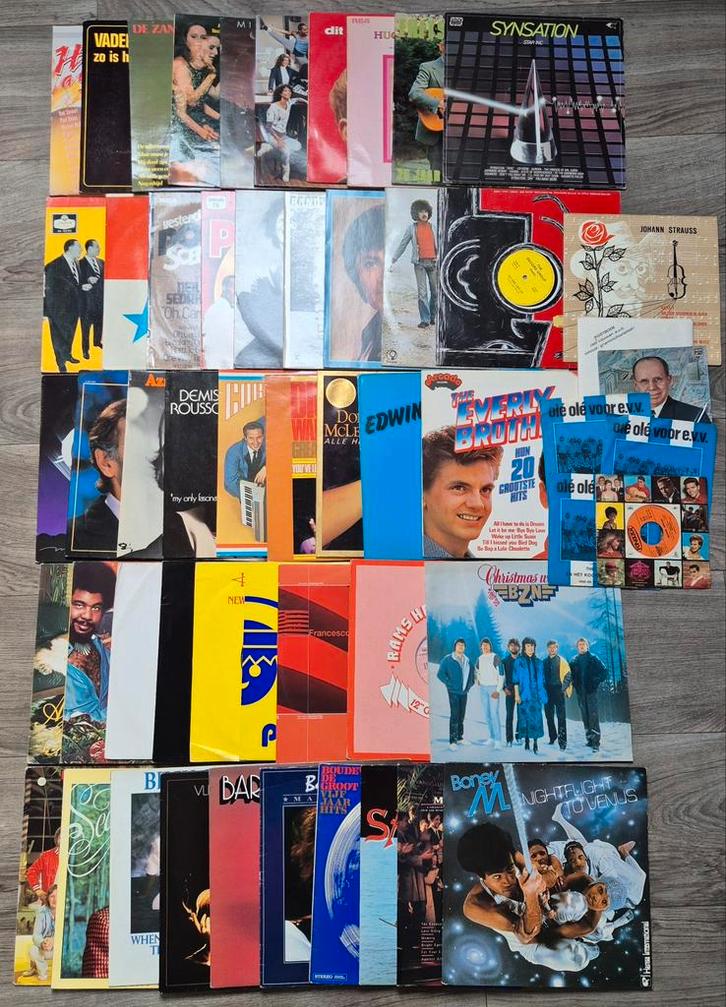 Collectie lp's vinyl platen vintage tot heden partij lot lp, Cd's en Dvd's, Vinyl | Pop, Gebruikt, 1960 tot 1980, Overige formaten