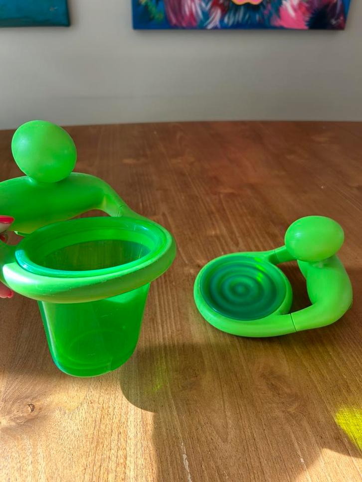 alessi guido venturini tandenborstelhouder en zeepdisplay, Huis en Inrichting, Badkamer | Badtextiel en Accessoires, Gebruikt