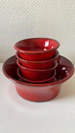 Vintage bakjes, Huis en Inrichting, Keuken | Tupperware, Ophalen of Verzenden, Gebruikt, Rood, Bak of Kom