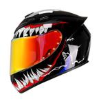 Professionele beschermende Motorhelm Unisex in Venom stijl, Dames, Ophalen of Verzenden, Integraalhelm, Nieuw met kaartje